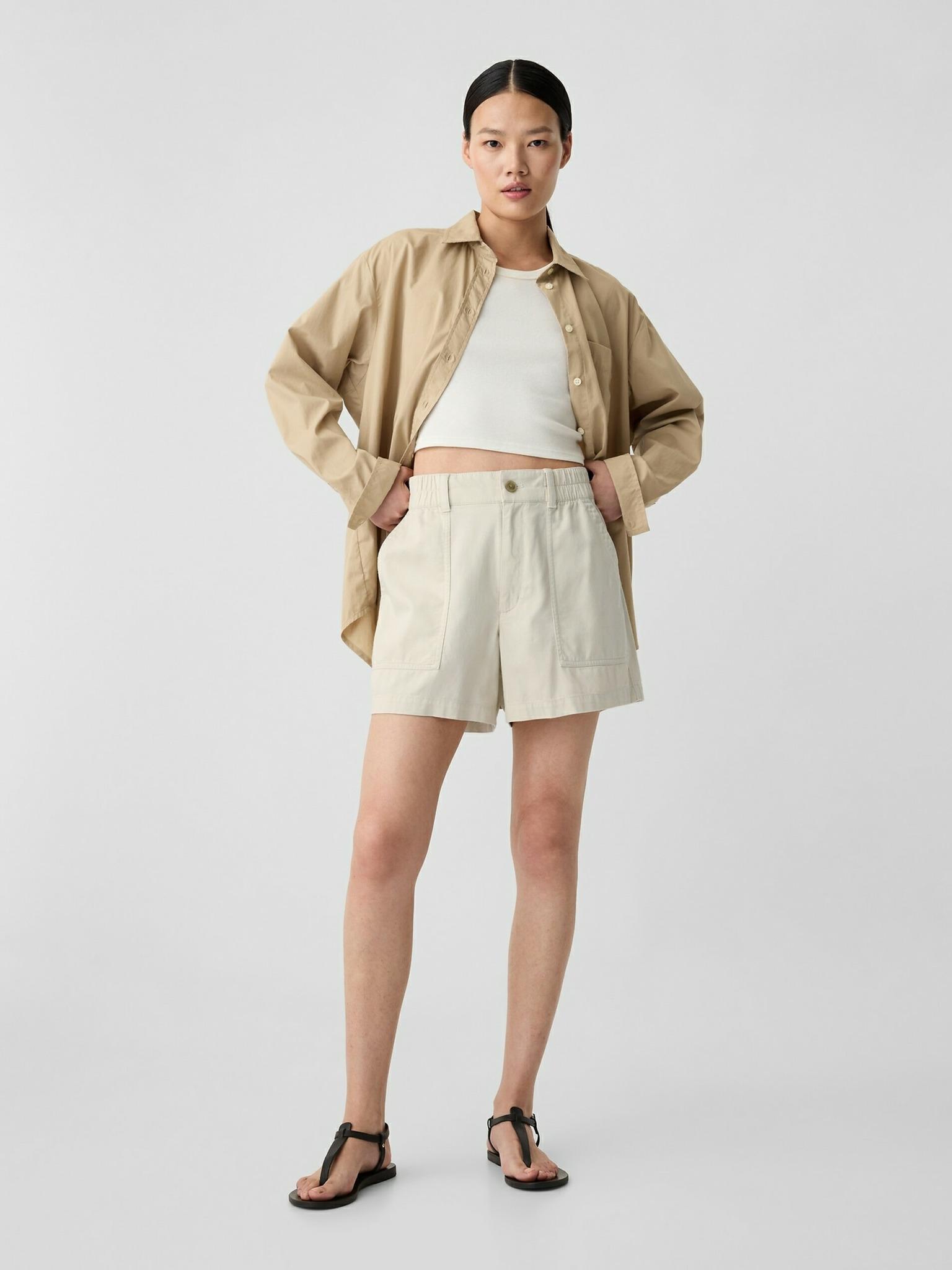 GAP Shorts im Utility-Stil, hoher Bund, Größe XS, Innenbeinlänge 10 cm 411972-01__XS