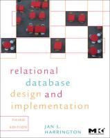Elsevier Relational Database Design and Implementation