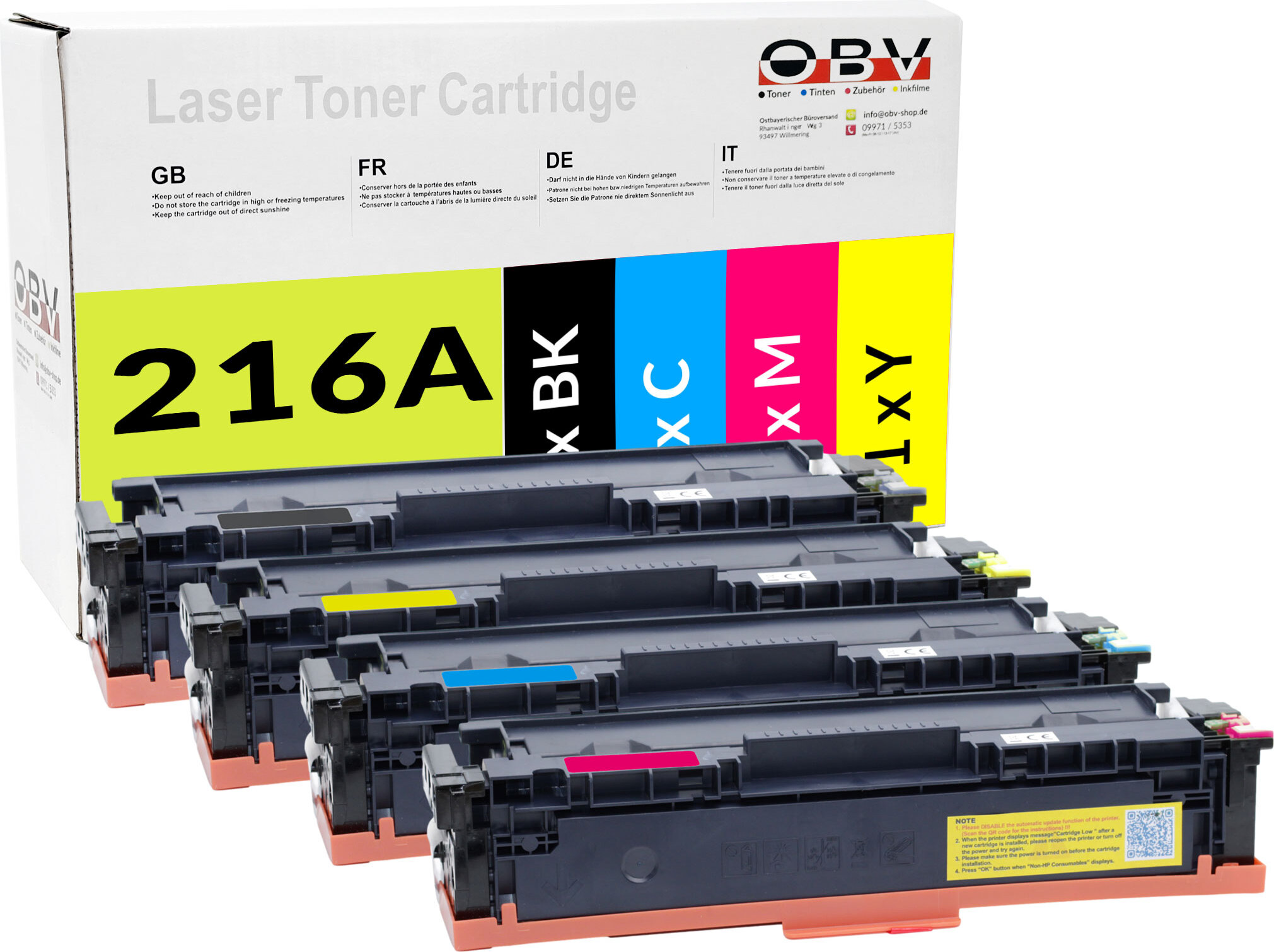 Palmtree 216A Tonerkartuschen für HP 216A W2410A Toner W2411A W2412A