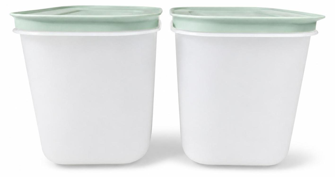 TUPPERWARE Gefrier-Behälter 1,1 L grün-blau hoch (2) Eis-Kristall Eiskristall
