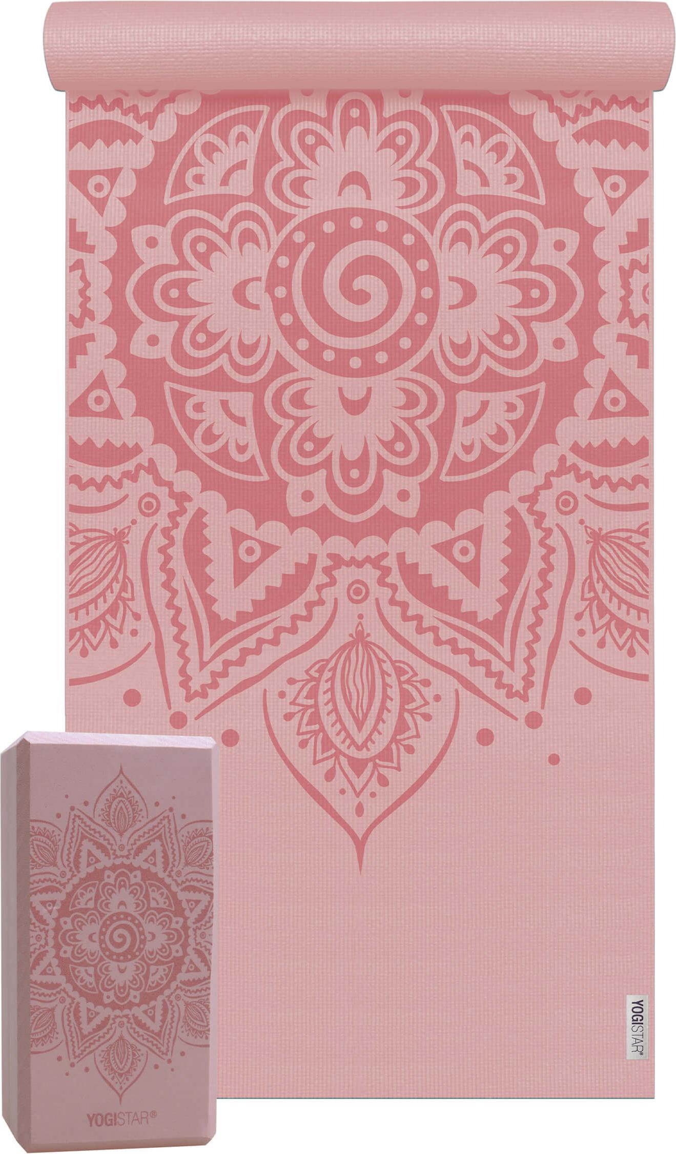 Yogistar Yoga-Set Starter Edition - spiral mandala (Yogamatte + 1 Yogablock) 129329