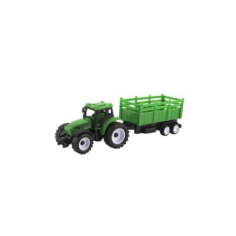 Traktor s vlečkou 21cm Teddies