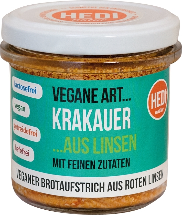 Hedi Vegane Art - Krakauer aus Linsen 140g 6er Pack