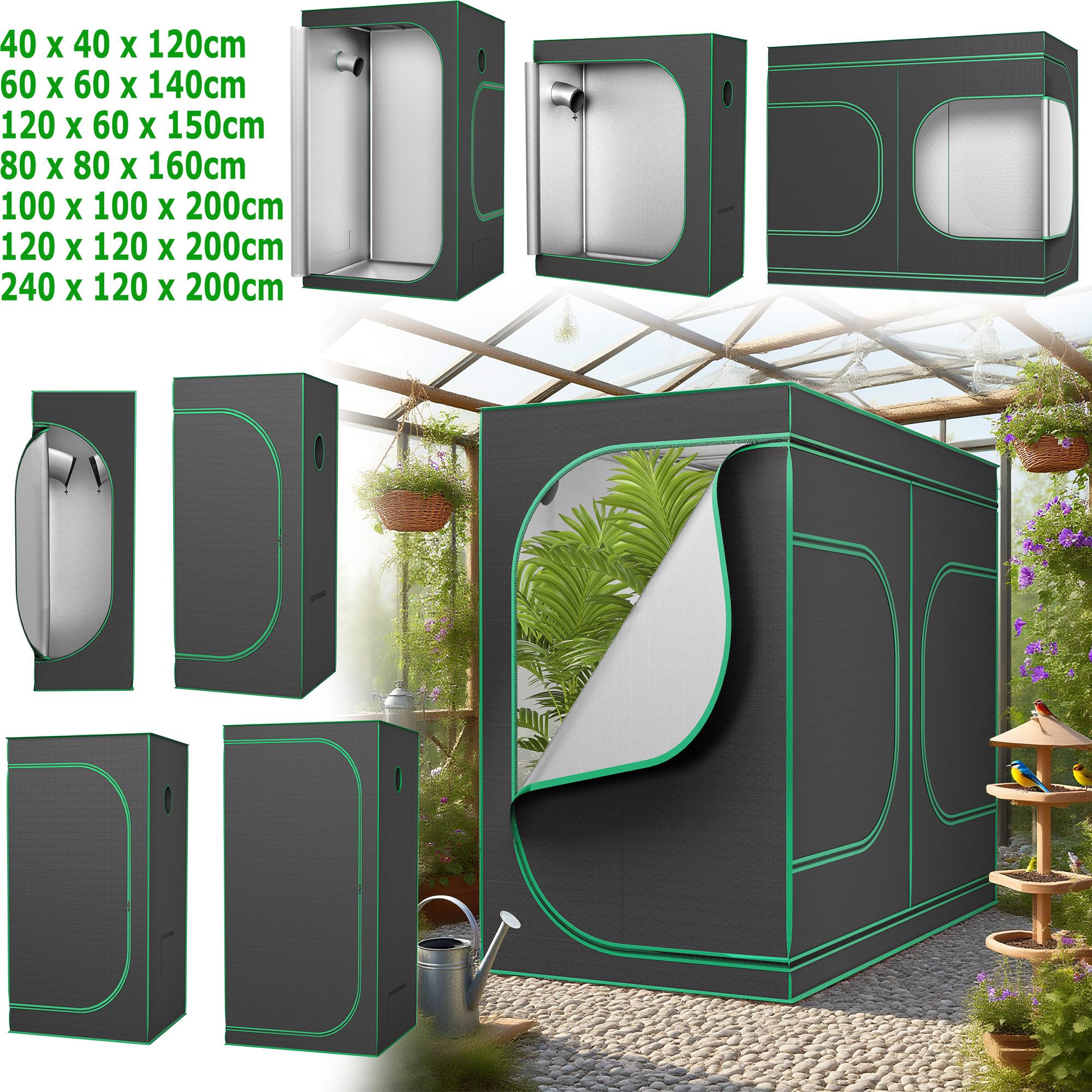 LARS360 Pflanzenzelt für Indoor Garten – Kompaktes Growzelt für Homegrow, Tomatenzucht & Kräuteranbau zu Hause – 80 x 80 x 160 cm
