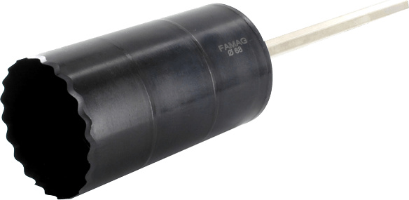 Famag Dämmstoff-Lochsäge Ø 74 mm NL 100 mm 228603