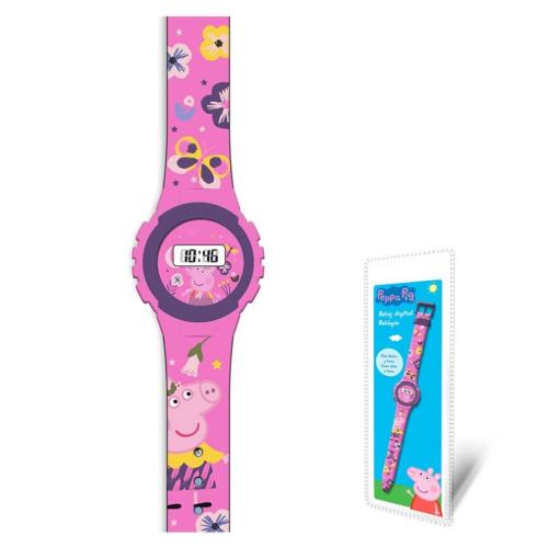 Peppa Wutz náramkové hodinky (digitálne) Detské hodinky Watch Pig pink purple pink girl