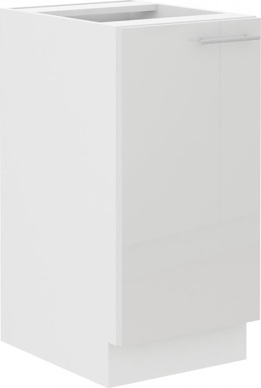VENETI Eintüriger Unterschrank LAJLA – Breite 40 cm, Weiß 041-08-00728