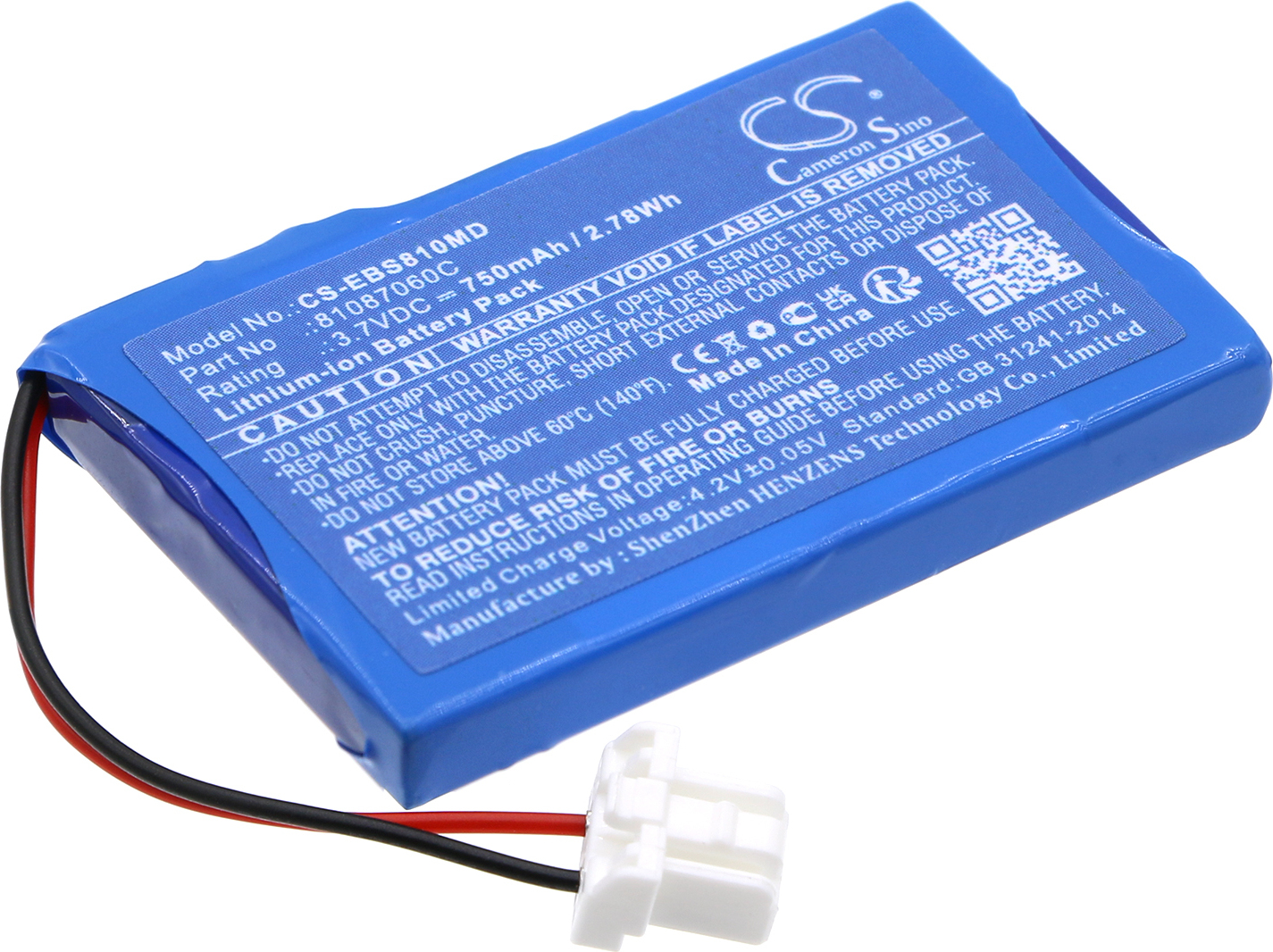 TECHTEK Akku Kompatibel mit [Exogen] Bone Stimulator Ersetzt 81087060C