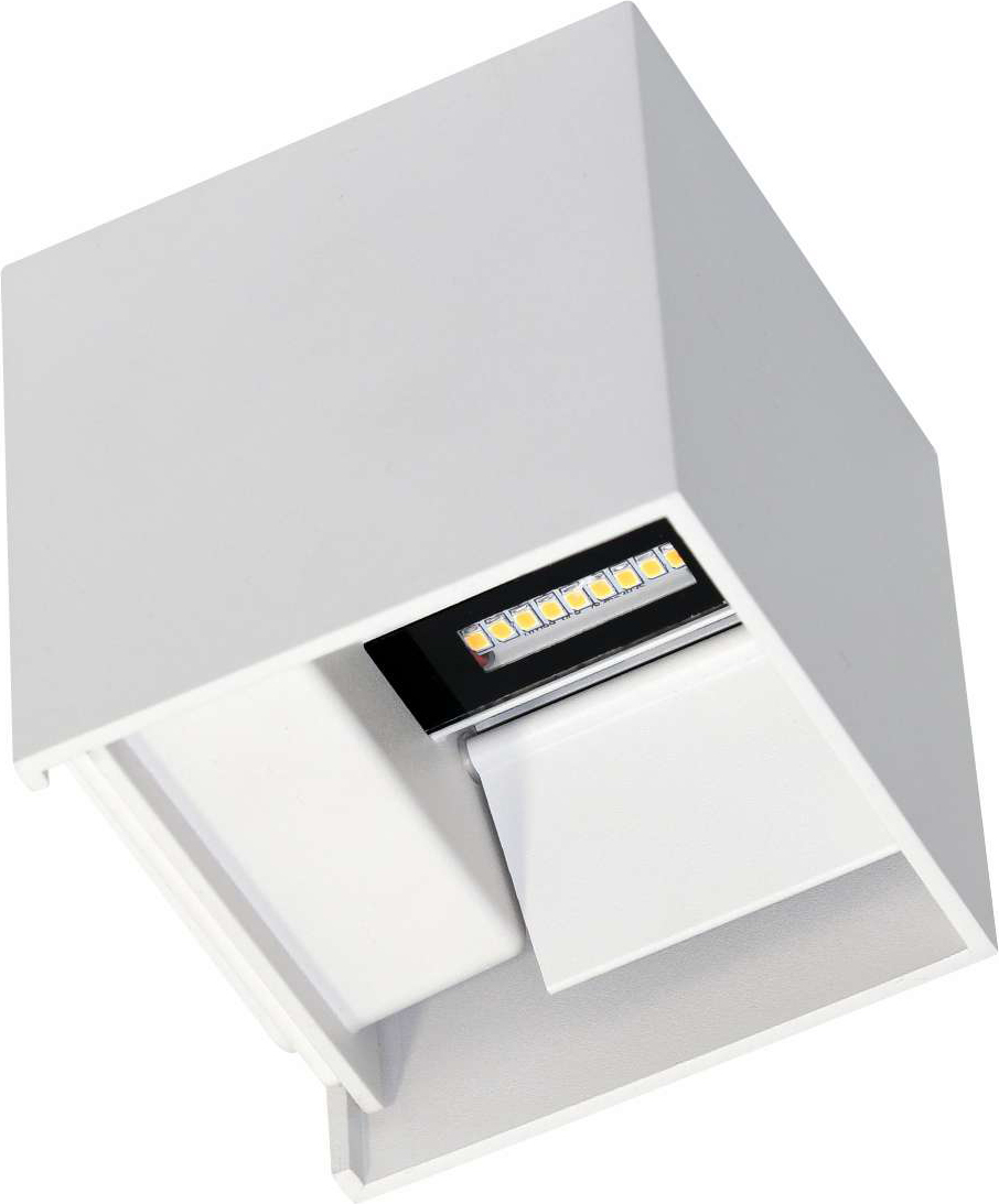 Beneito & Faure IP54 6,8 W weiße LED-Wandleuchte mit verstellbaren Lamellen 4000 K BF3984