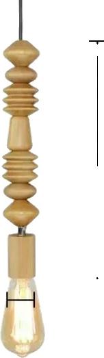 Závesné svietidlo, štýl Art Deco, teplé svetlo, pätica E27, D, so žiarovkou