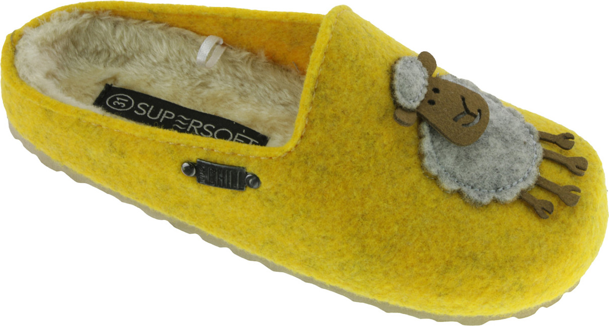 Supersoft Kinder Hausschuh Kuschelschaf EUR 28 gelb