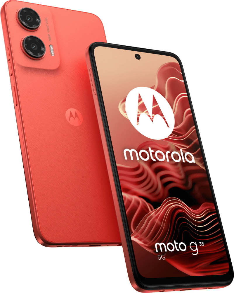 Motorola Solutions Moto g35 5G 4/128 GB Android 14 Smartphone Guava Red - Smartphone - 128 GB