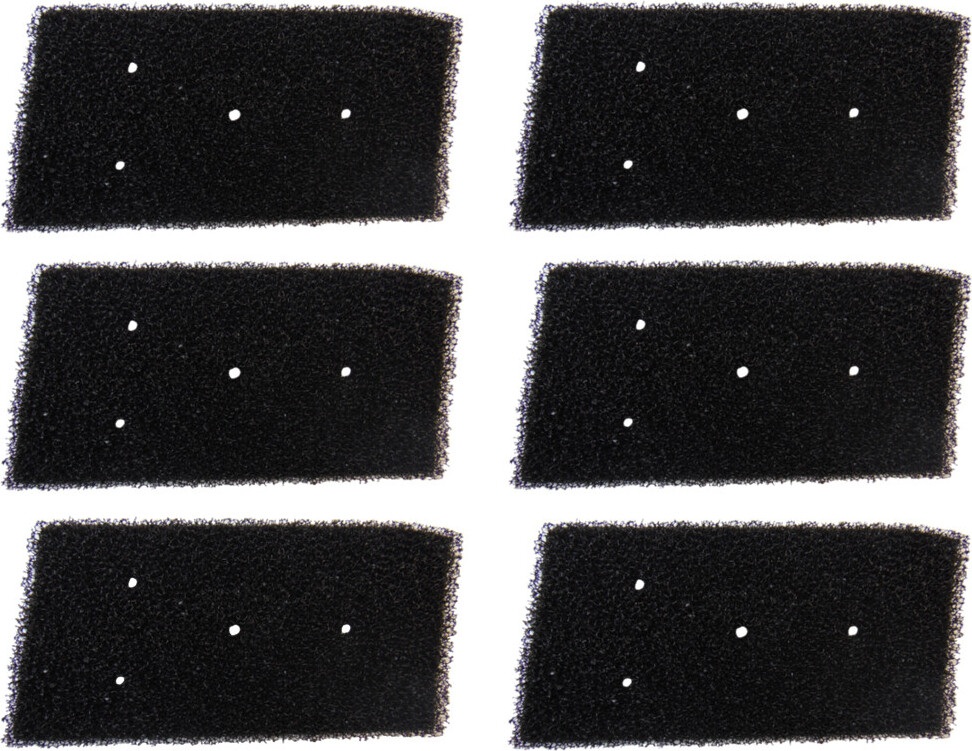Trade-Shop 6x Schaumfilter / Flusenfilter für Bauknecht TRMOVE81A2 TKPLATINUM881 TKPLUS7A2DI TKPLUS8A1SD TKPLUS85A2DI TKPLATINUM882 TRWP7655 TKPRIME95A2BW 169401278