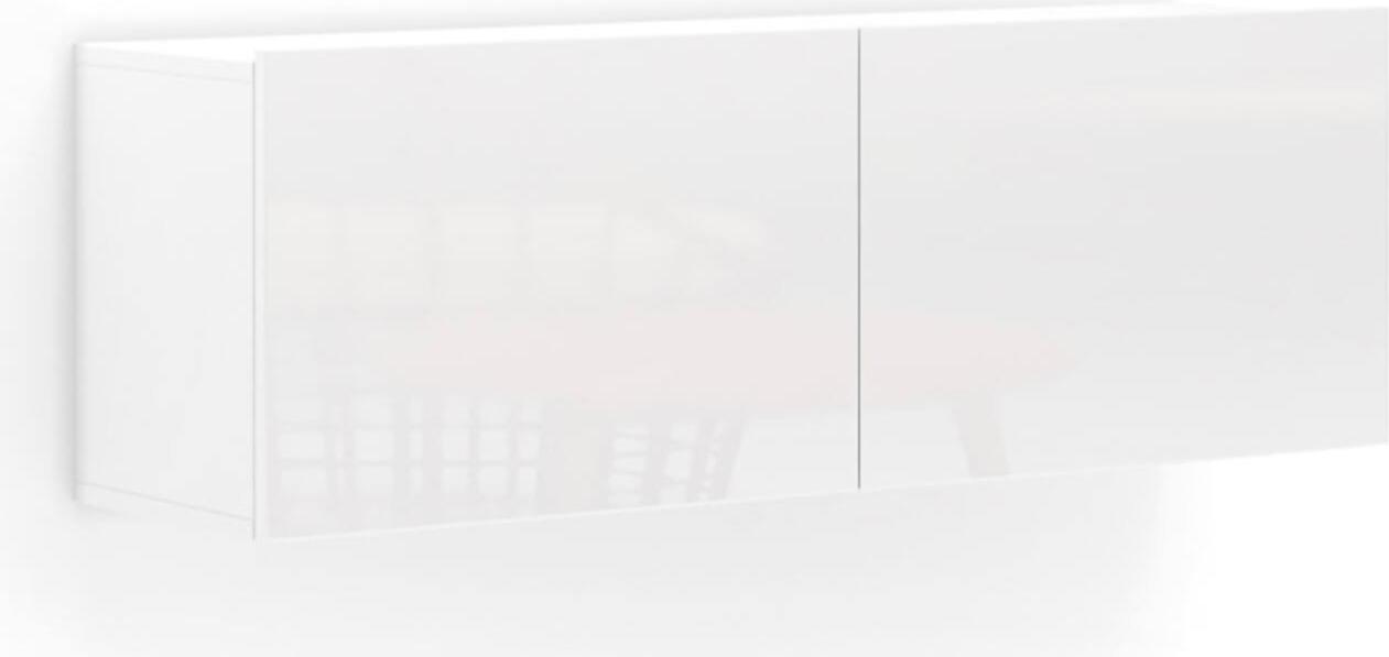 Dmora Hängeschrank Worcester 112,5x37h cm Weiß Klapptür