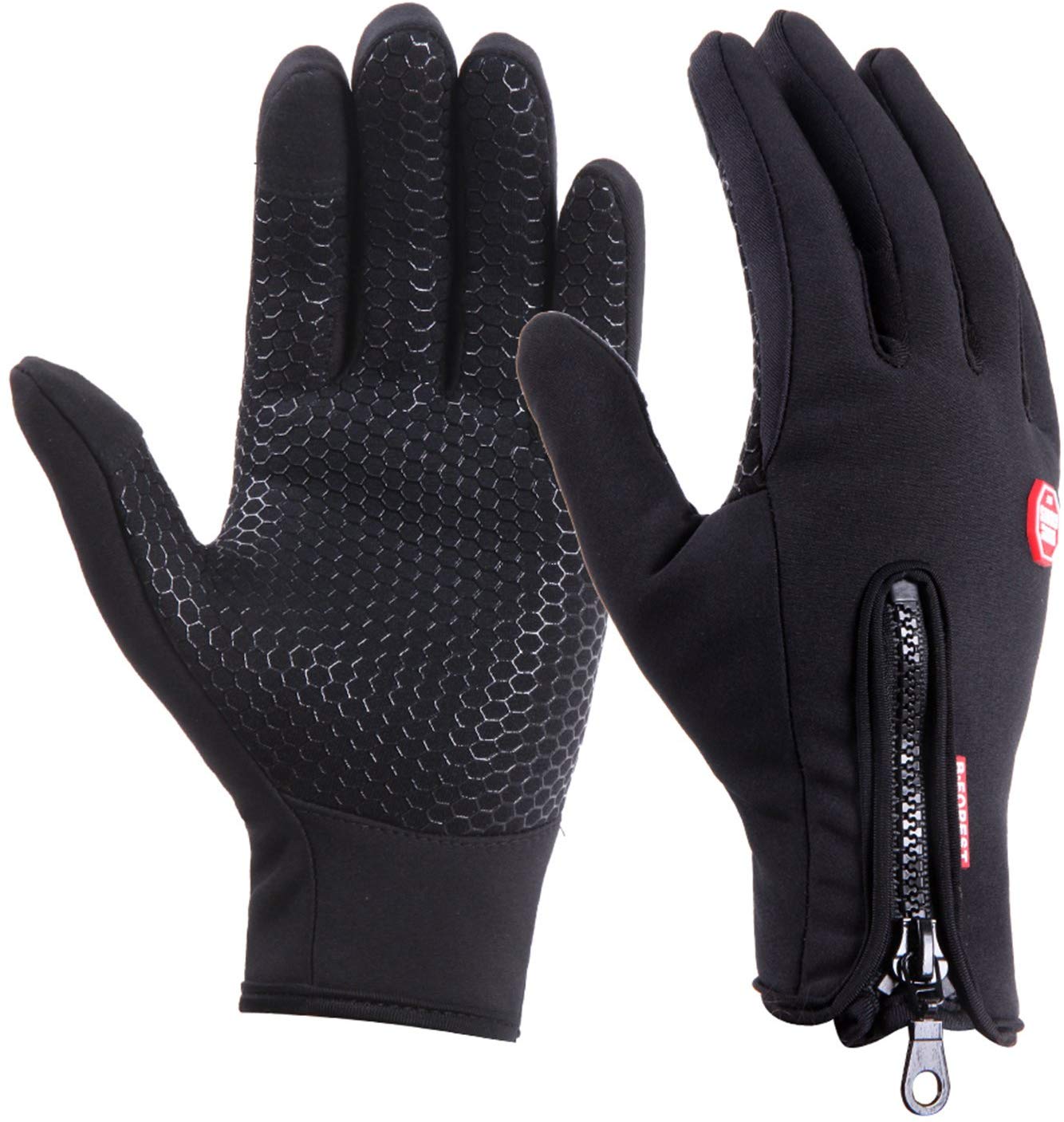 Skihandschuhe 4F Handschuhe Damen Softshell Touchscreen Funktion RED002