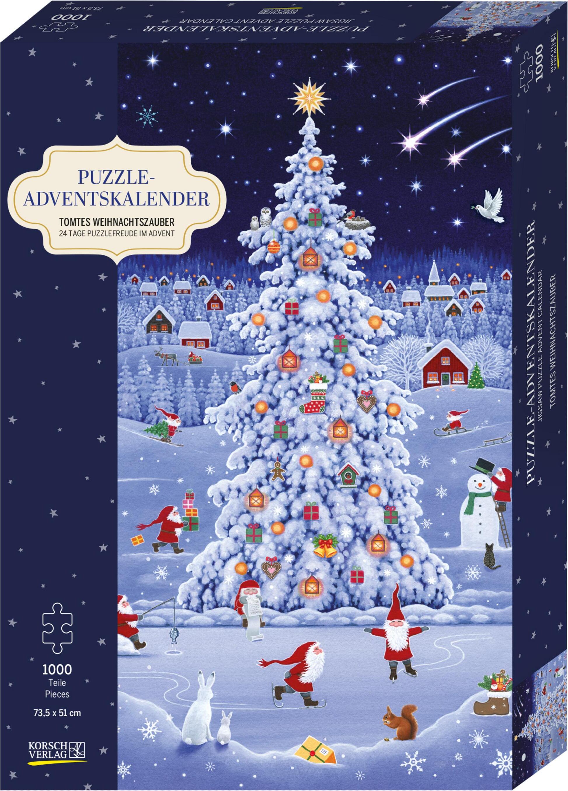 Sonstige Verlage Puzzle-Adventskalender 'Tomtes Weihnachtszauber'