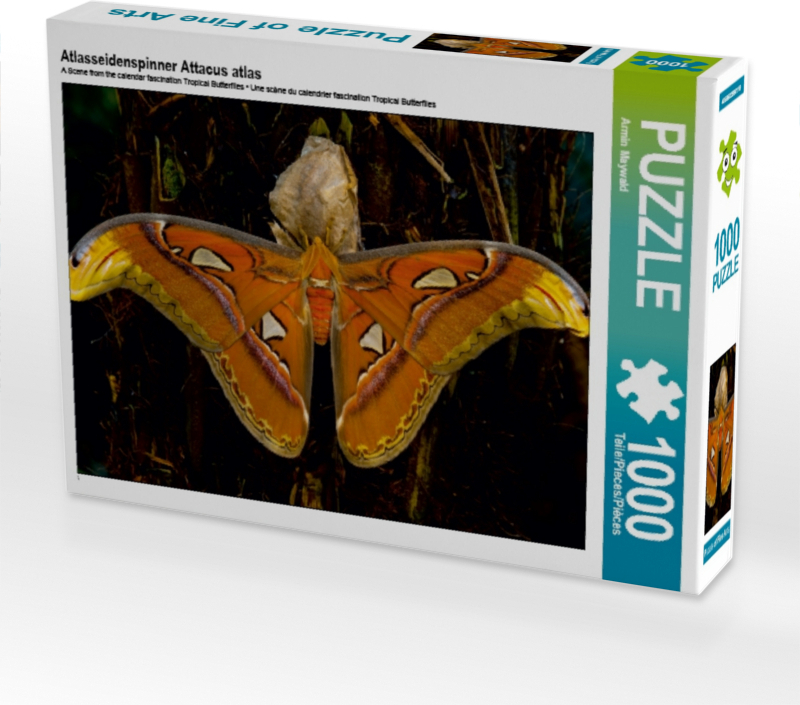 Calvendo Atlasseidenspinner Attacus atlas 1000 Teile Puzzle quer 640x480mm, Maywald Armin; 7367492
