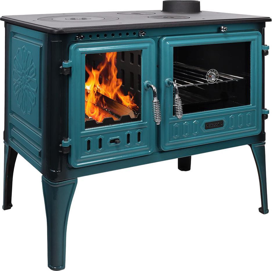 365® Küchenherd Cook Lite türkis emailliert 8,5 kW Gusseisen A+