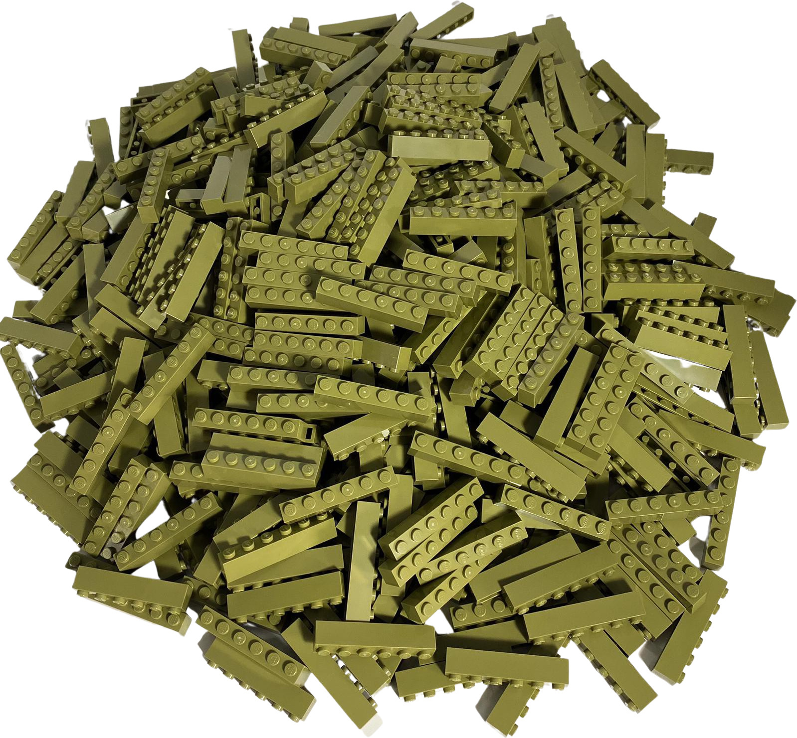 LEGO® 1x6 kociek Vysoké kocky Olivovo zelená - 3009 NEW! Množstvo 100x
