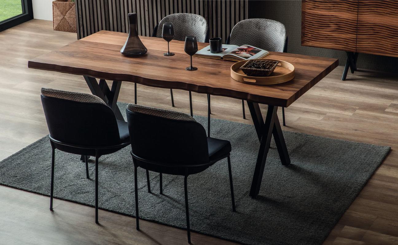 AEA Exklusiver Holz Esstisch Moderne 6x Polsterstühle Esszimmer Garnitur JVM4069424259360