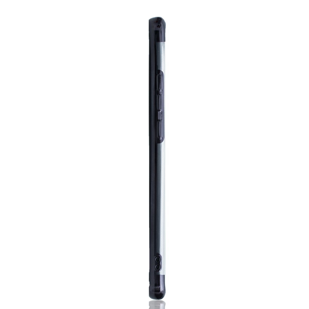 Puzdro na mobilný telefón pre Huawei P40 Black - priehľadné - TPU silikónové puzdro Zadný kryt Ochranný kryt v transparentnej čiernej farbe