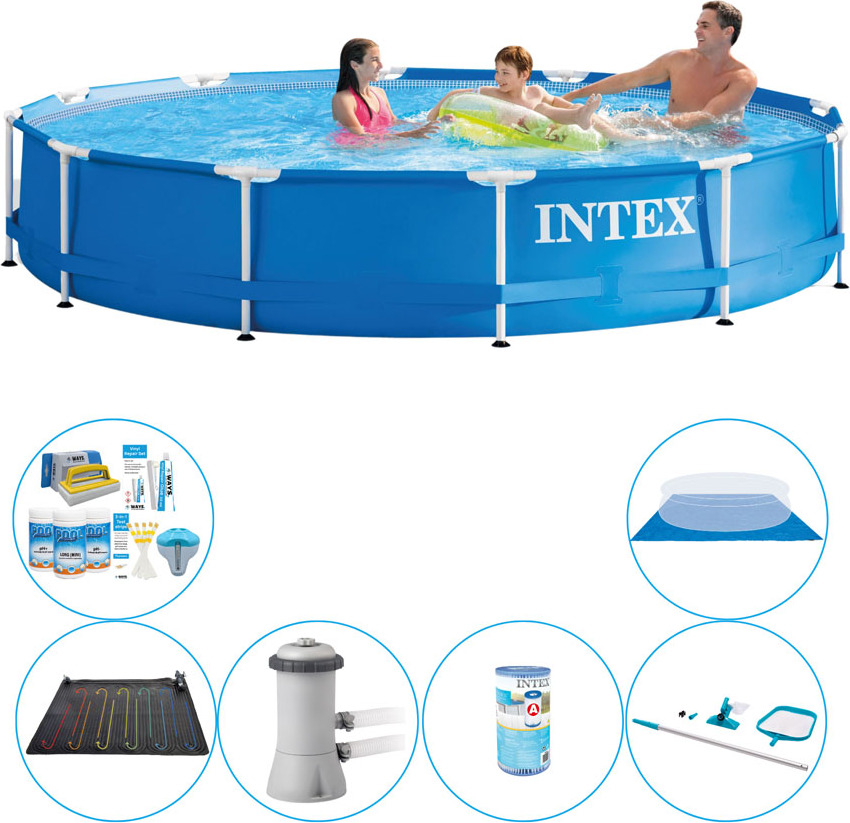 Intex Kovový rám Rund 366x76 cm - 7 dielov - Bazén-Paket