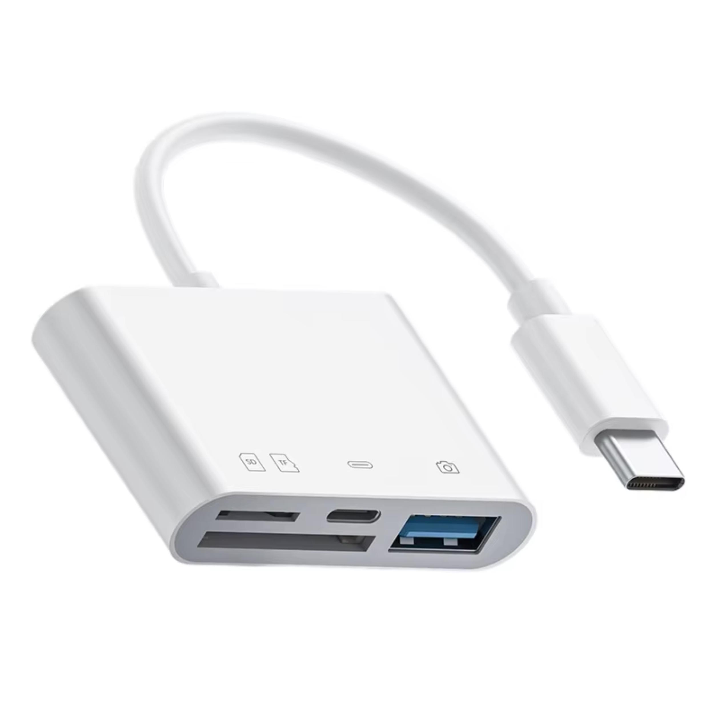 ChargeMate SD-Kartenleser – USB-C Speicherkartenleser 4in1 SD- & micro-SD, USB 3.0, USB-C Card Reader – Speicherkarten Adapter für Windows, Android, Apple