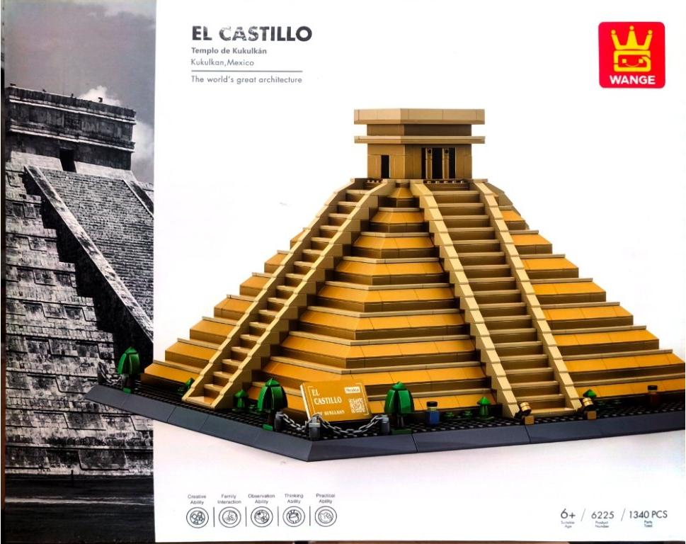 Wange 6225 – El Castillo (Tempel von Kukulkan, Mexiko) | 1340 Stück 6225 - WANGE