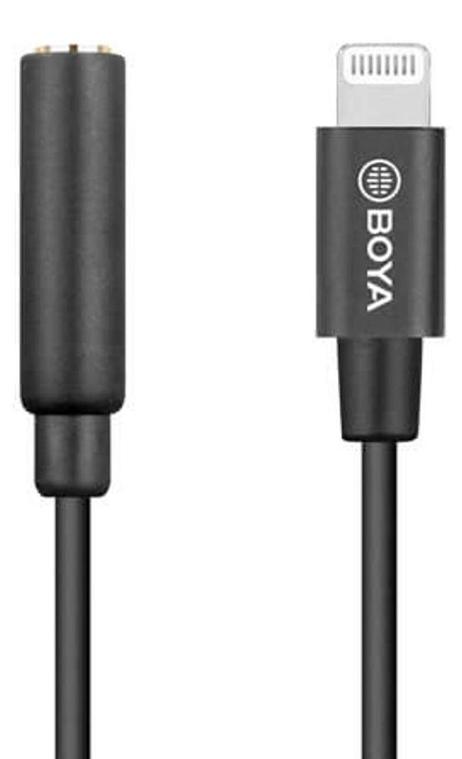 BOYA Mikrofonadapter Lightning - 3,5 mm BY-K3 Stecker - Buchse TRRS