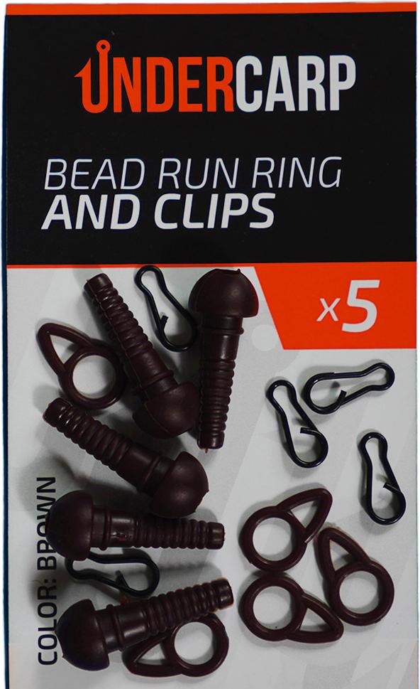 UNDERCARP Bead Run Ring und Clips Braun