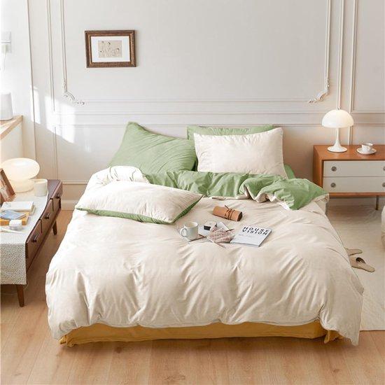 OEM Winterdeken 135 x 200 cm, Kasjmier, Crème, Weiß, Fleece, Pluche, Omkeerbar, Ritssluitung 2026