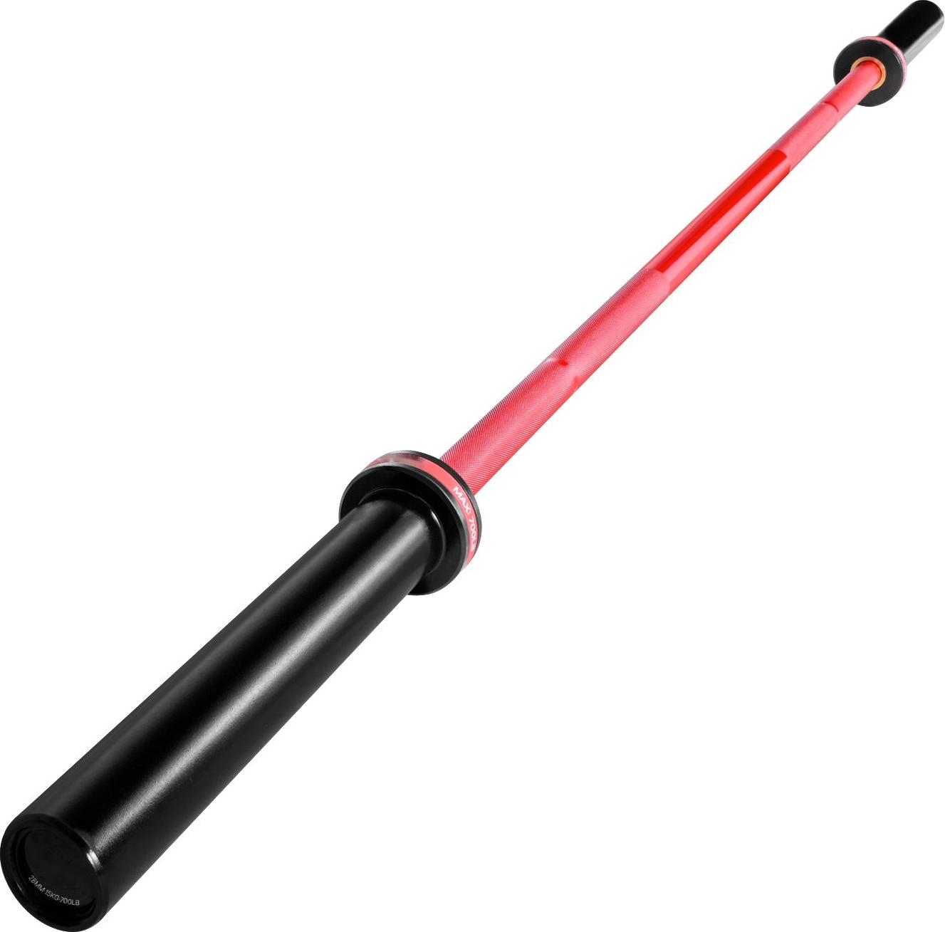 Langhantelstange - Olympische Langhantel 180 cm - Für 50 mm Hantelscheiben - 317,5 kg Tragkraft - Gerändelter Griff - Für Krafttraining & Gewichtheben