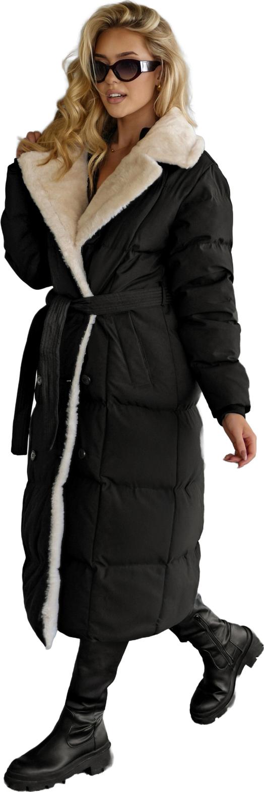 Damen Winterjacke Schwarz-Weiß OZONEE JS/16M9168/392B XL