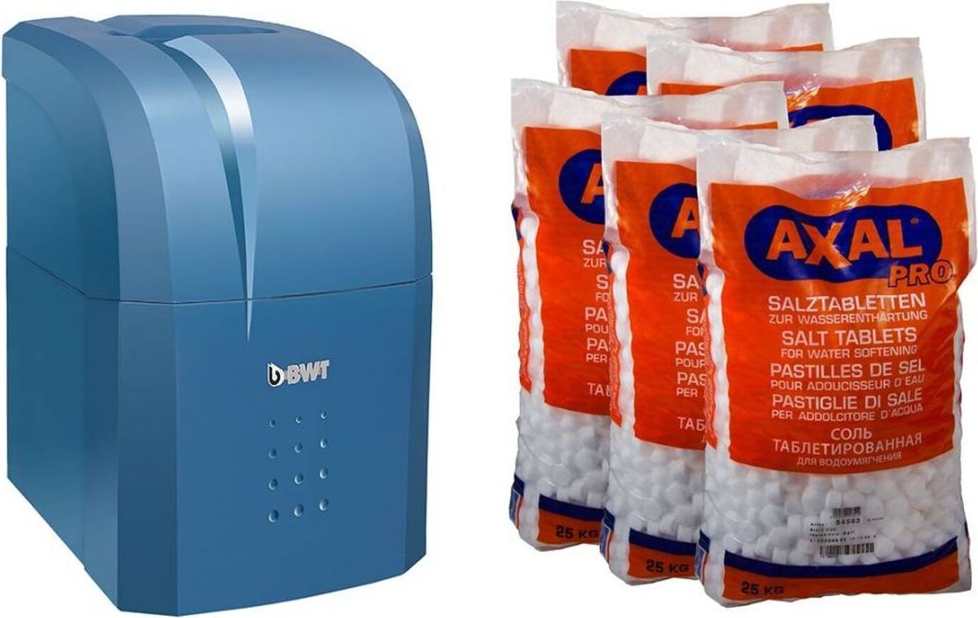 BWT Enthärtungsanlage AQA life S Set 5 x 25 kg Salz 11349-S