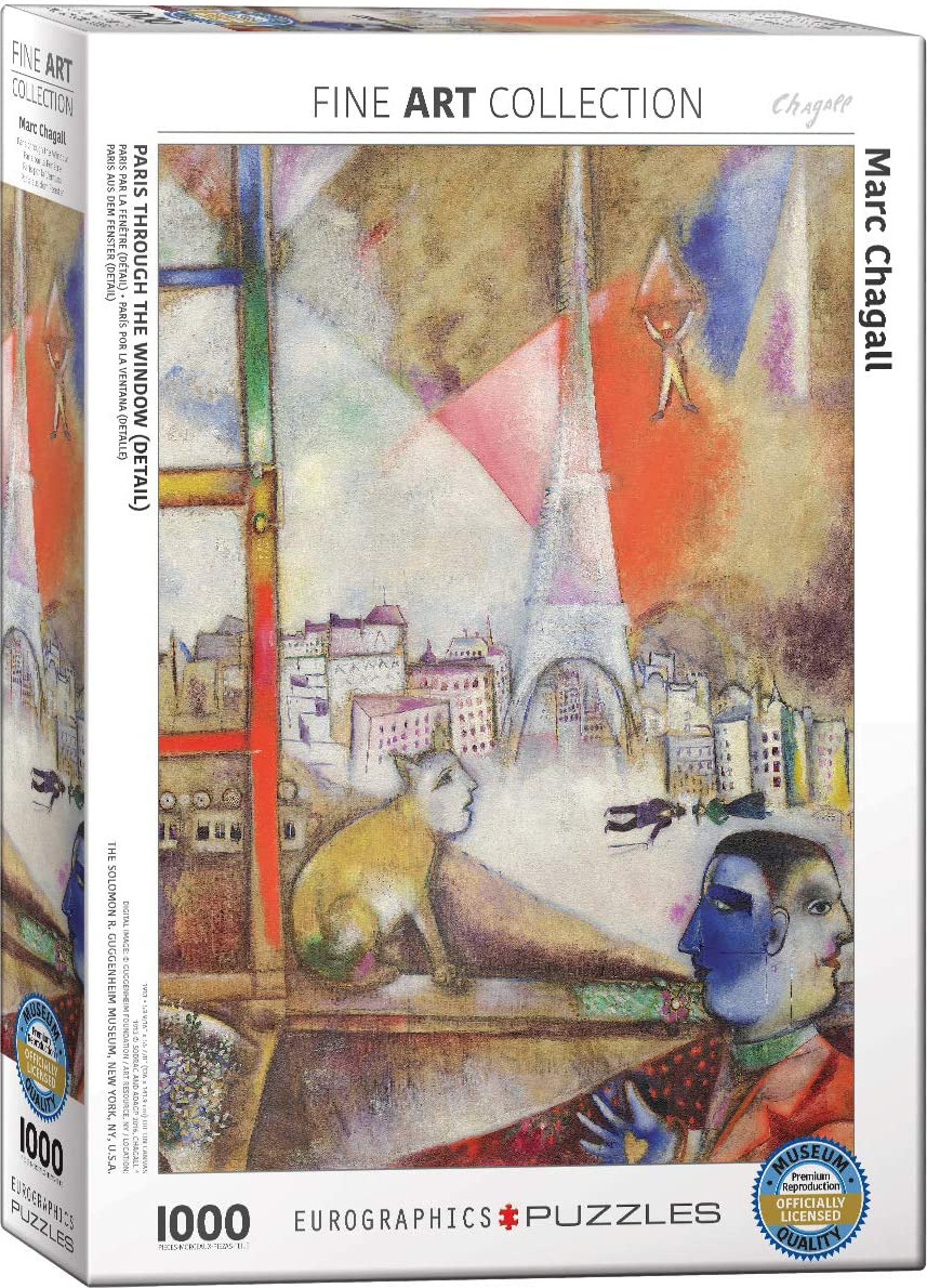 Empireposter 1000 Teile Puzzle Marc Chagall Paris durch das Fenster 867742