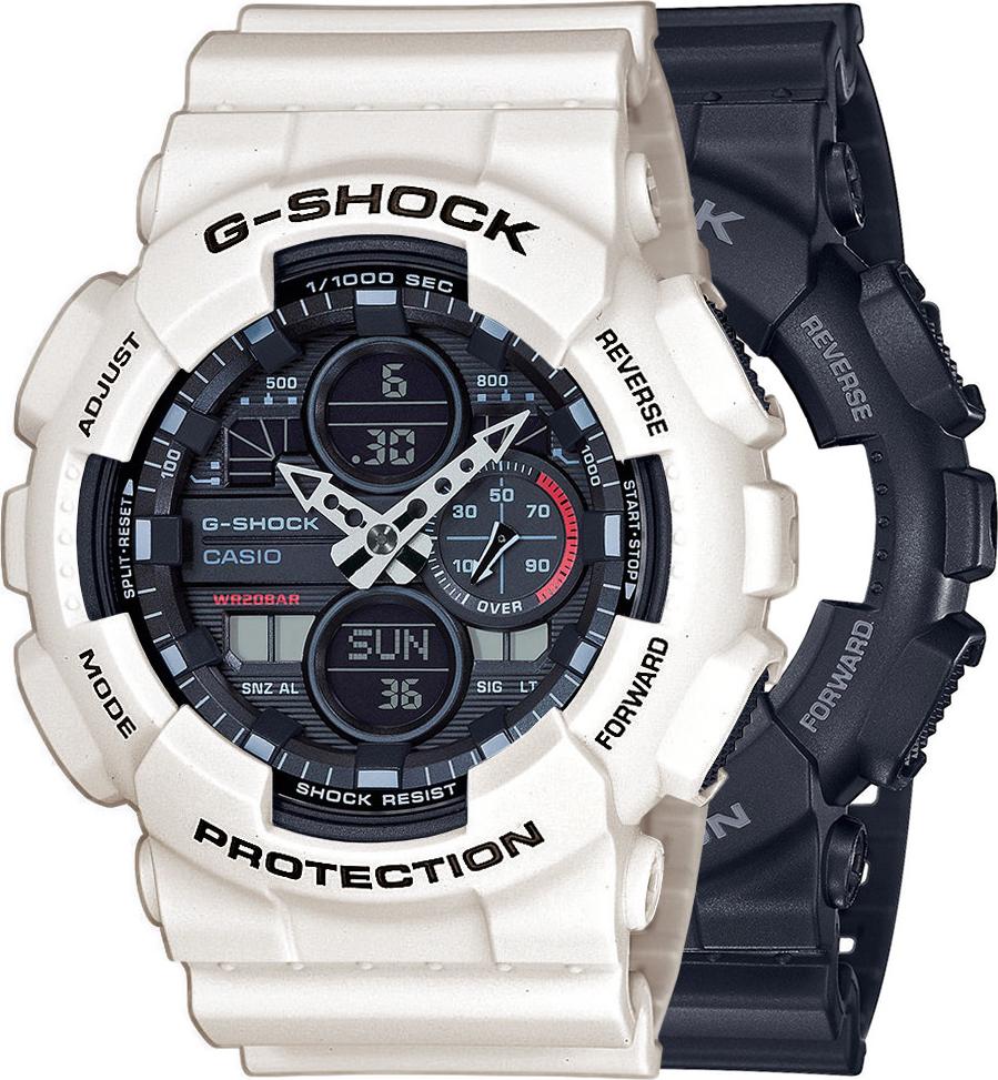 Zegarek Casio G-Shock SET GA-140-1A1ER + BEZEL 10395292 + PASEK 10395227 20BAR