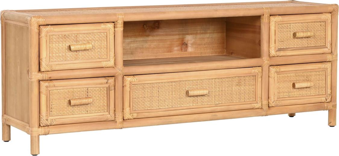 TV-Möbel Home ESPRIT Hellbraun 120 x 30 x 45 cm
