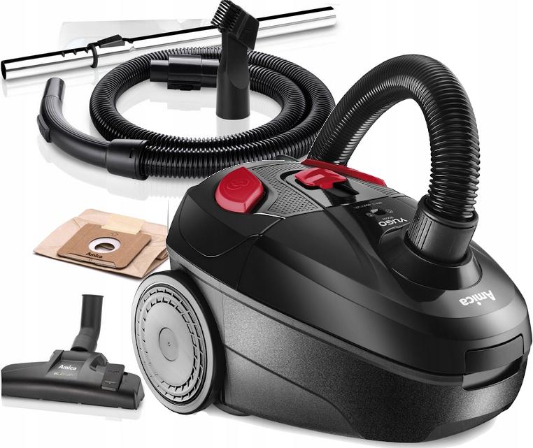 Staubsauger Mit Beutel Amica Vm1043 900W Epa 12 Filter, Automatische Einstellung Der Aufrollvorrichtung