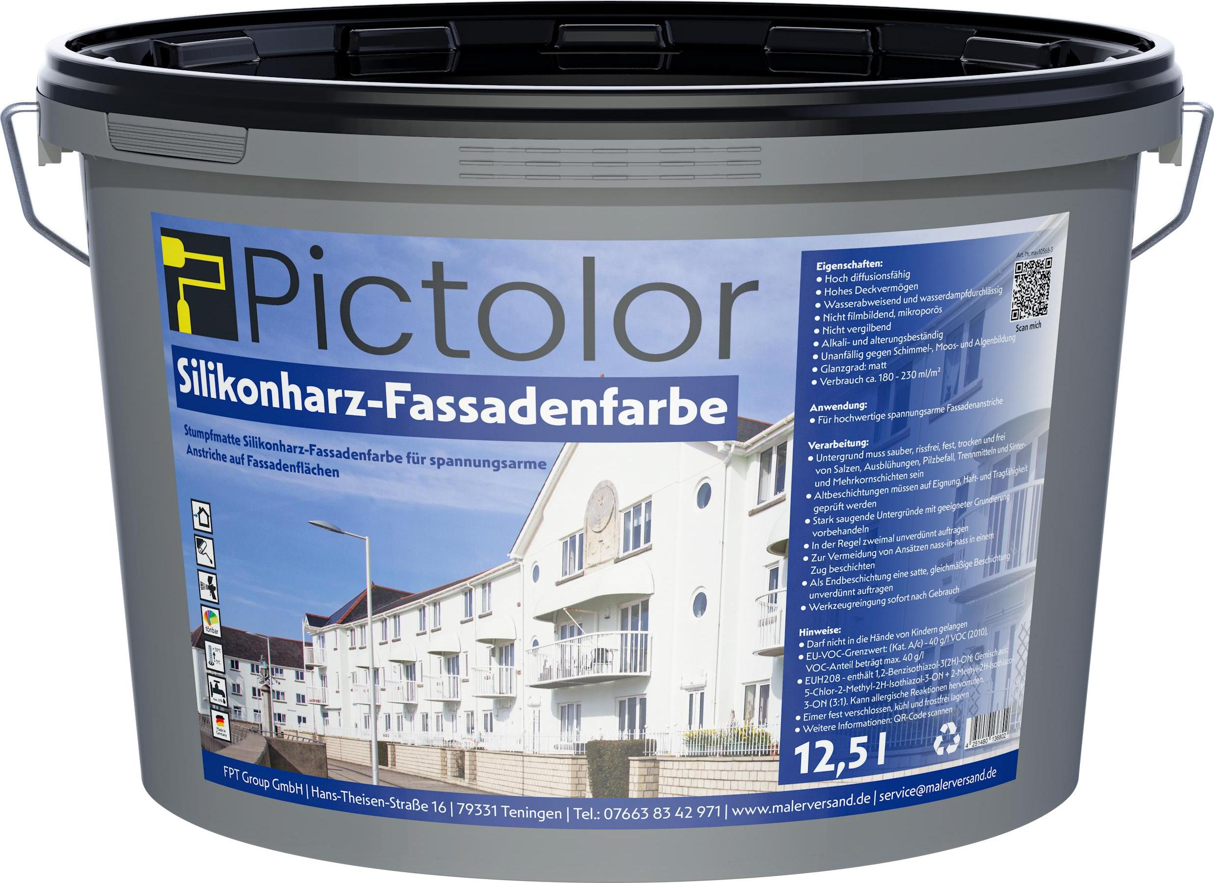 Trinsys Pictolor® Silikonharz Fassadenfarbe12,5 Liter