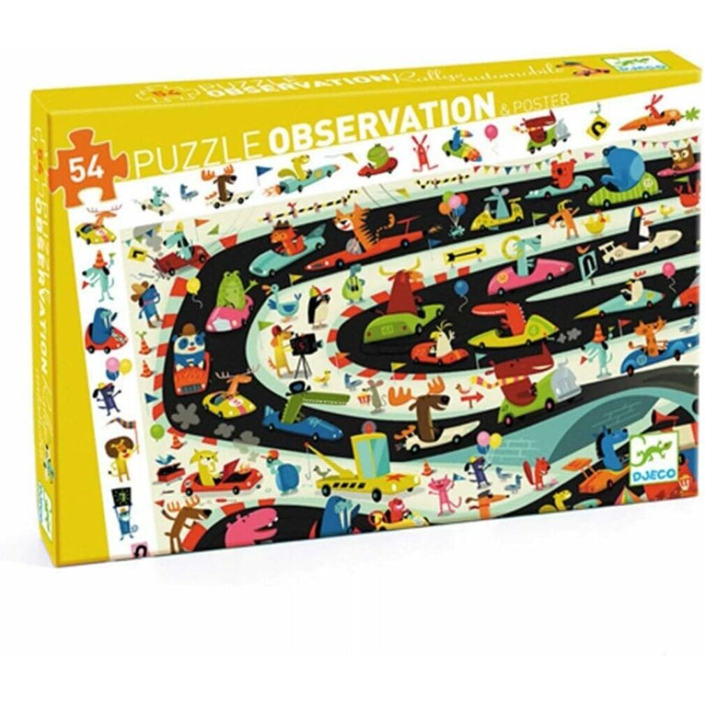 DJECO Puzzle Beobachtung: Rallye 54 Teile