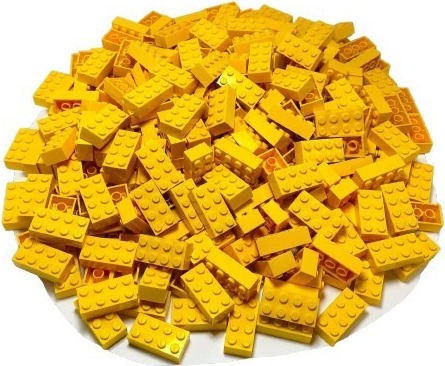 LEGO® 2x4 kocky Vysoké kocky Žltá - 3001 NEW! Množstvo 500x