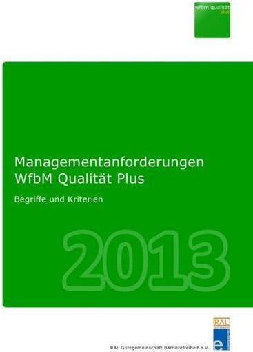 Epubli Managementanforderungen WfbM Qualität Plus 2013