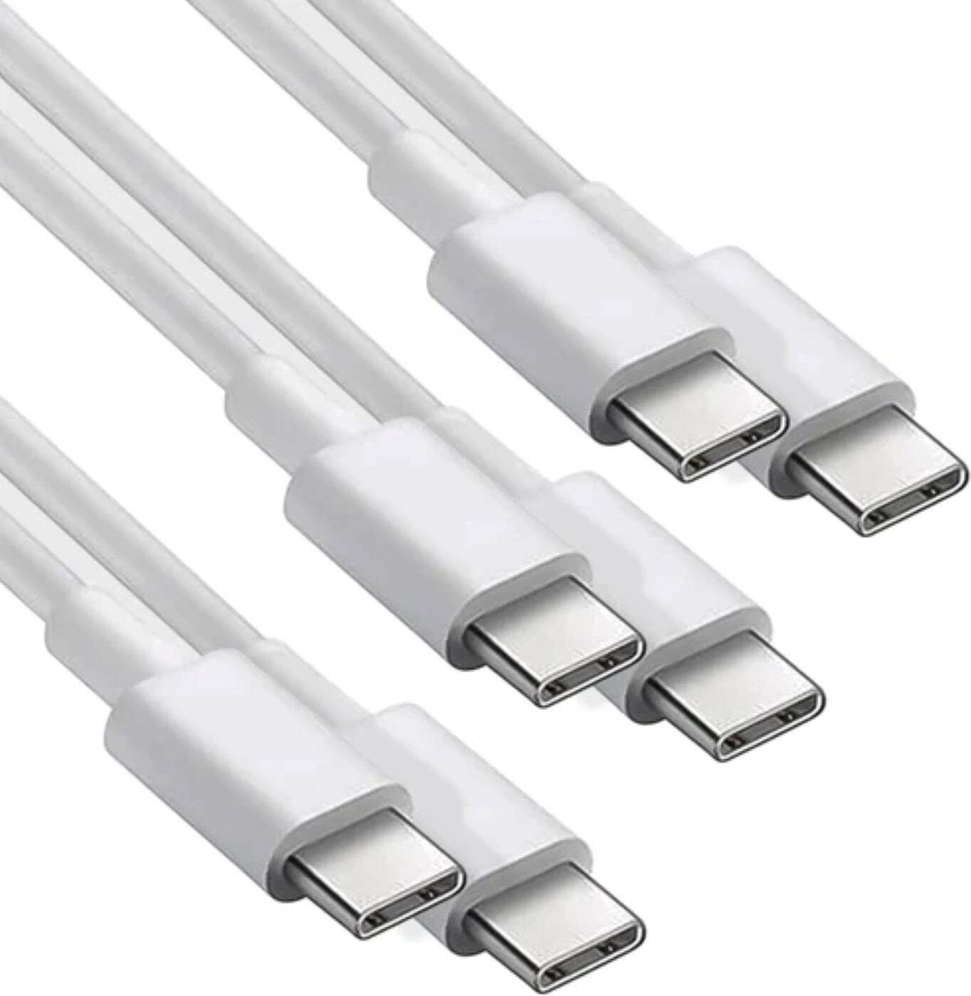 Rýchlonabíjací kábel USB-C 1m/2m - Power Delivery, USB-A alebo Type-C na Type-C, 1/2/3/5/10 kusov pre Samsung, iPhone, iPad, MacBook, Android a ďalšie - Type-C Type-C 1 meter / 3 kusy