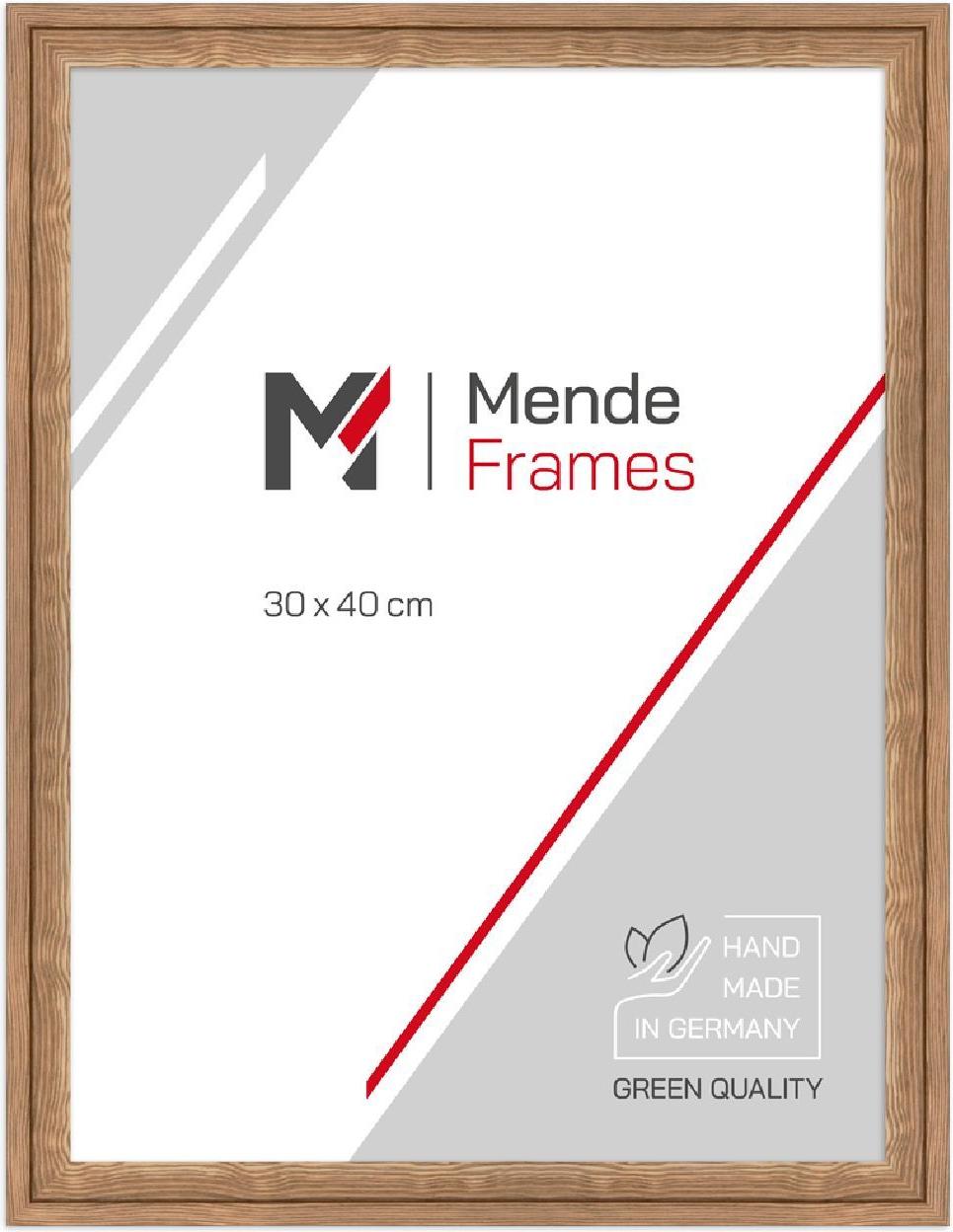 Fotorahmen aus Eiche, 29,7 x 42 cm, mit entspiegelndem Glas, Marke MendeFrames H025-022-030-042A-00