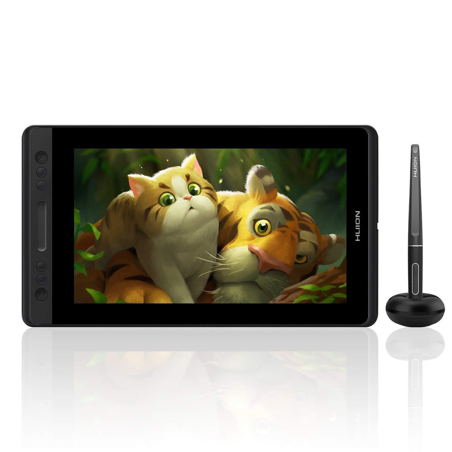 HUION Kamvas Pro 13 Grafiktablett mit HD-Display 33,8 cm (13,3 Zoll), Zeichenmonitor, ideal für Malerei, Fotobearbeitung und Heimarbeit, kompatibel mi