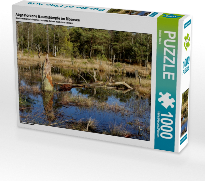 Calvendo Abgestorbene Baumstümpfe im Moorsee 1000 Teile Puzzle quer 640x480mm, Nack Heike; 7343584