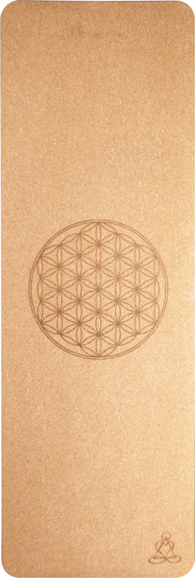 Berk Esoterik Yogamatte aus Kork mit Blume des Lebens YO-099