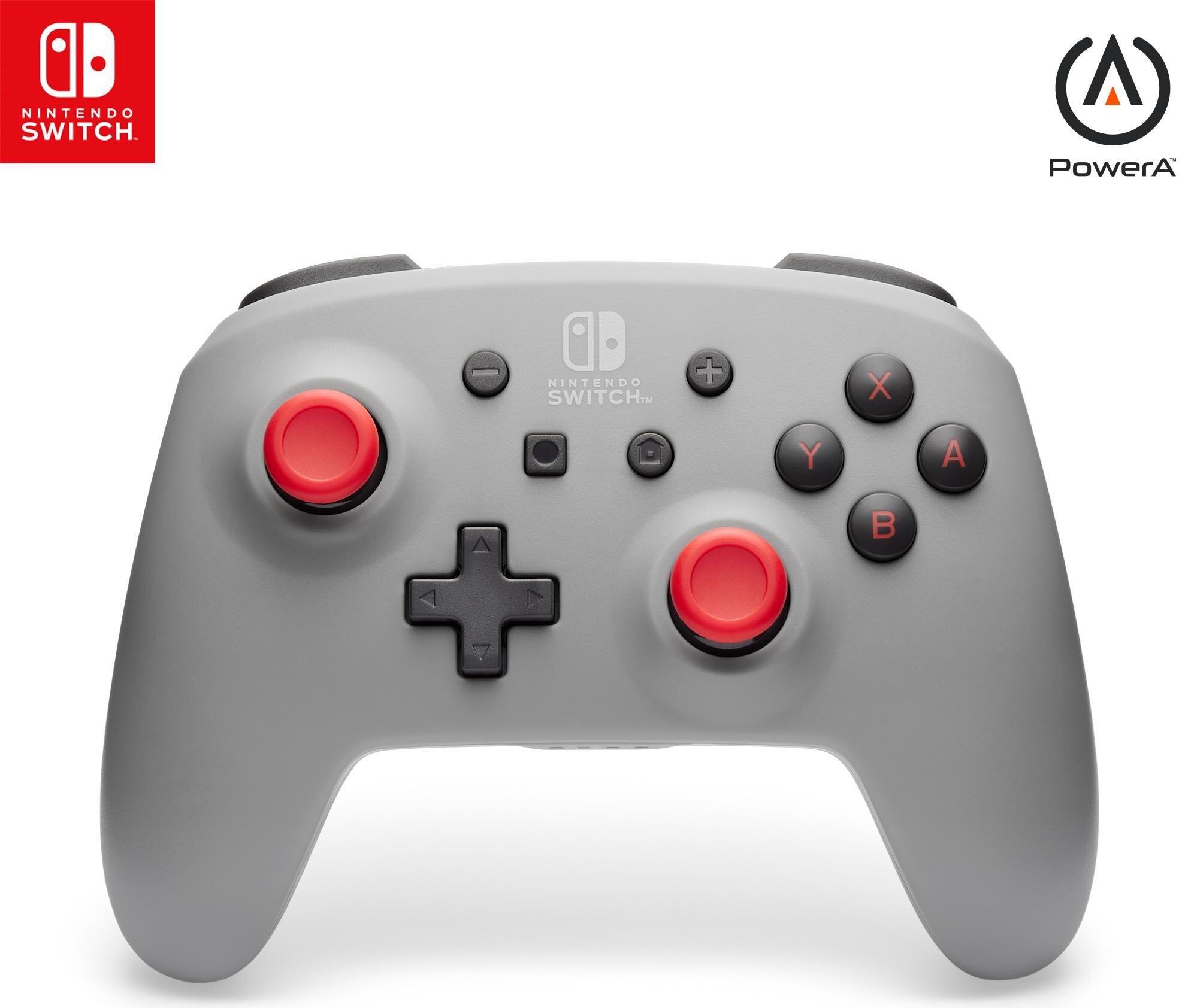 PowerA NSGP0308-01, Gamepad, Nintendo Switch, Nintendo Switch Lite, Nintendo Switch OLED, D-pad, Tlačidlo domov, Analógový/digitálny, Bezdrôtový, Šedá