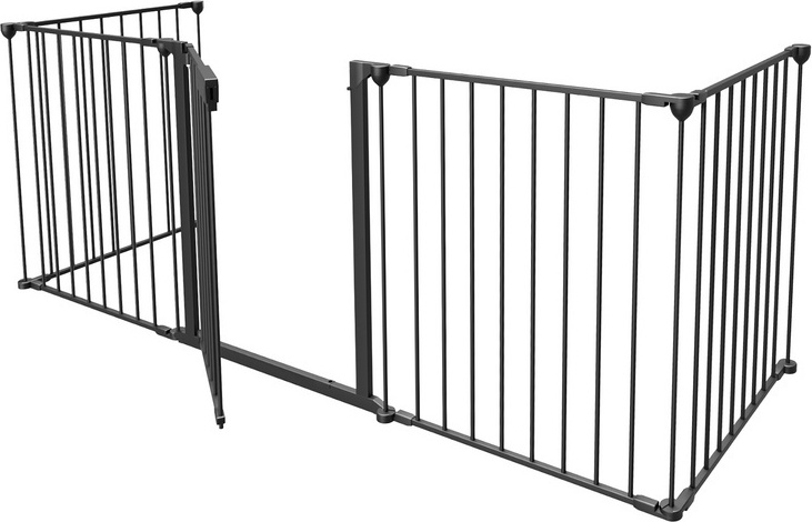 TolleTour Kaminschutzgitter Absperrgitter Türschutzgitter Kinderschutzgitter Schwarz RL-HG9160-1-HESjhe