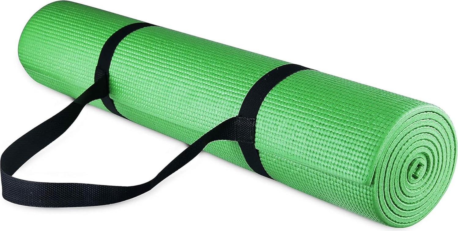 Fitvids BalanceFrom GoYoga Allzweck-Yogamatte mit hoher Dichte, rutschfest, Tragegurt